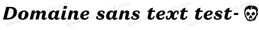 Domaine sans text test字体转换